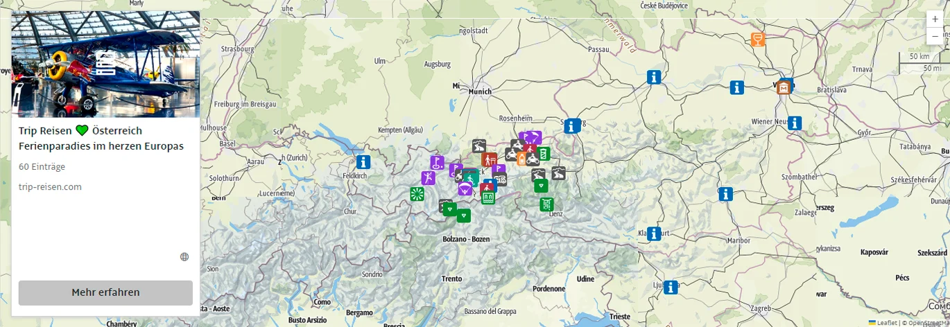 Kärnten - alle Infos auf Trip Kärnten  - alles auf einer Karte